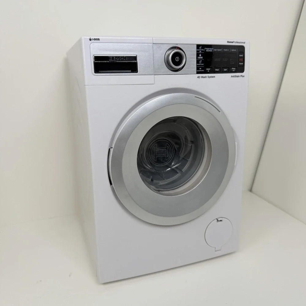 Theo Klein 9213 Bosch Toy Washing Machine Tested Works w/ Box Lights Sound